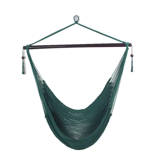 Silla colgante portátil de la hamaca de la playa de la silla del oscilación de la cuerda del poliéster que acampa