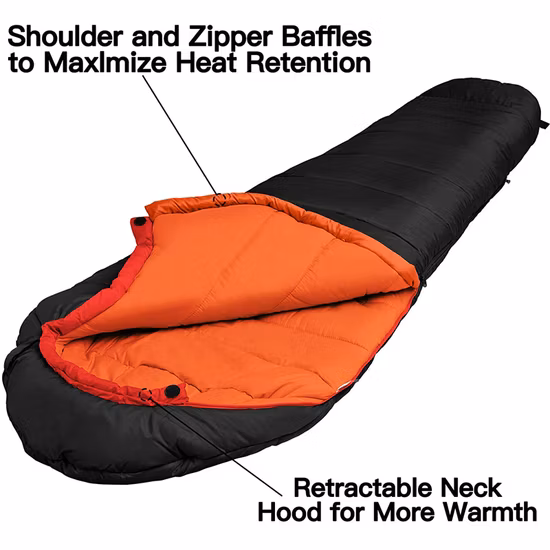 Sacos de dormir de camuflaje impermeables adecuados para climas cálidos y fríos