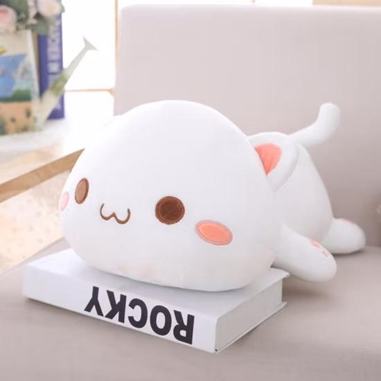 40 cm Lindo Animal de Peluche Suave Kawaii Juguetes Inflables para niños Lindos Peluches Siesta para Dormir 3 en 1 Squishmallow con Manta Peluche Bebé Juguete Gato Almohada para la Oficina